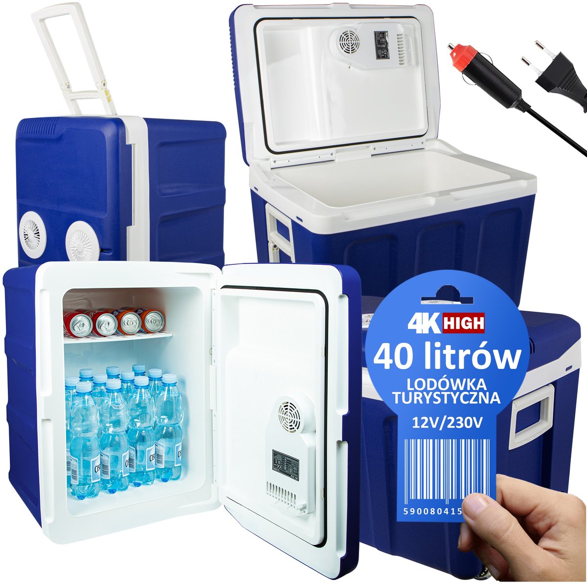 De Ato Coelbox Ato 12V/230V 40L 40L van Wielen & Handvat