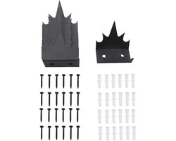 Beveiliging Fence Spike - IJzeren Anti-inbraak Twee Lagen Roestcoating - Anti-diefstal Fence Spikes voor Thuis - Eenvoudige Installatie - Veelzijdig Gebruik