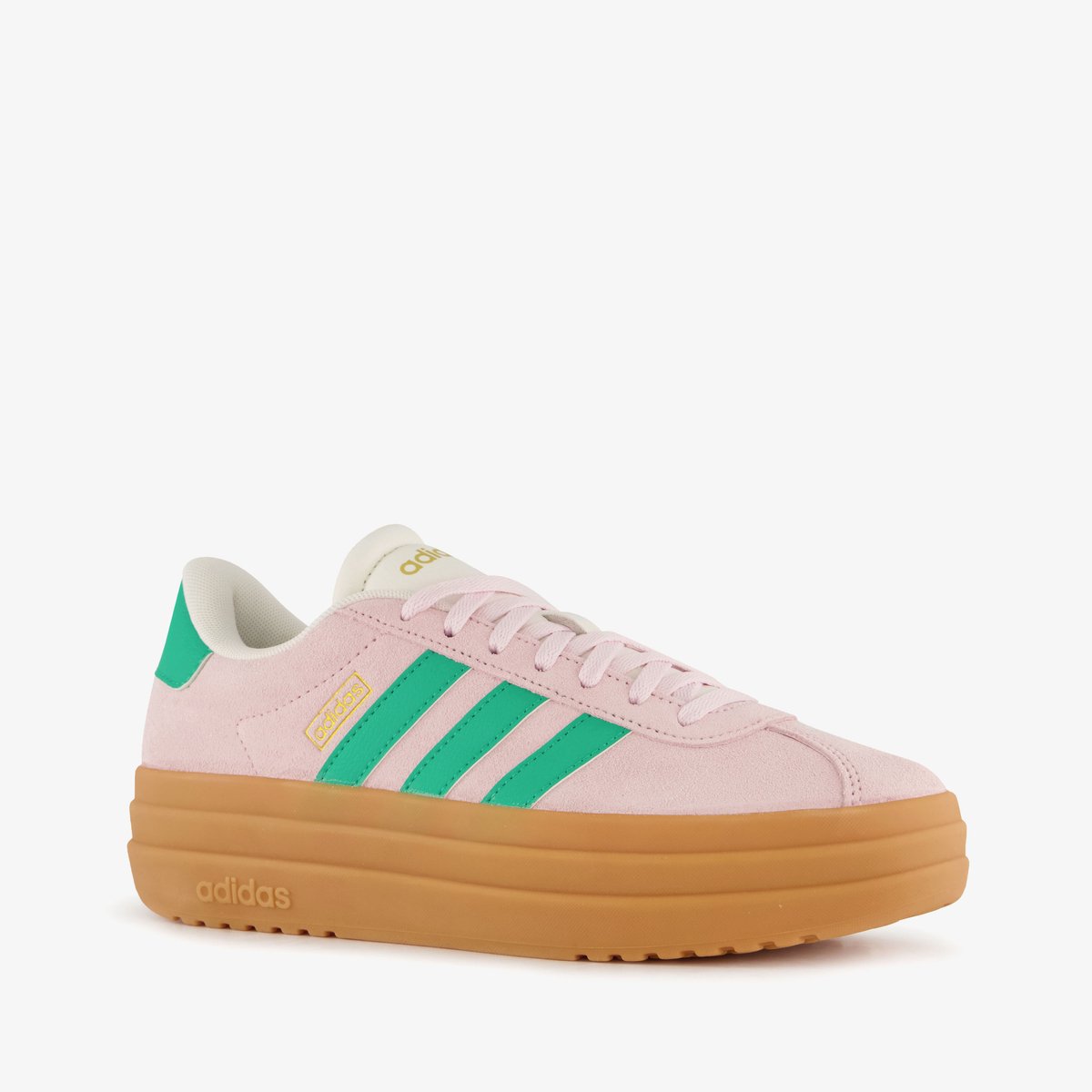 Adidas VL Court Bold suède dames sneakers 1/3 Echt leer Uitneembare zool Roze