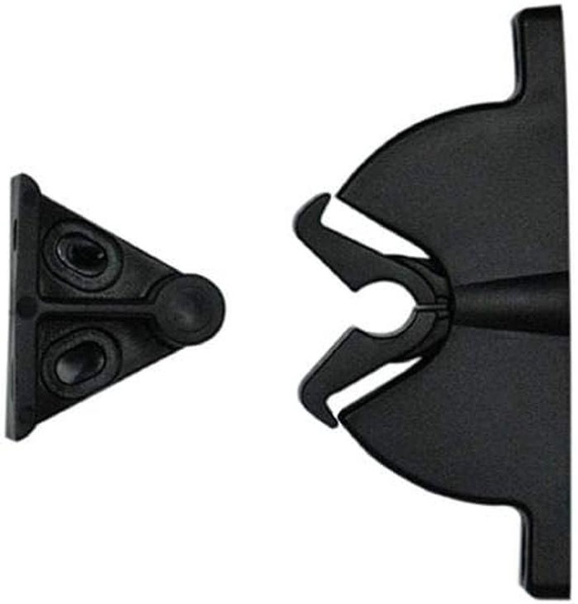 PVC deurklemmen set van 2 stuks met schroefdop