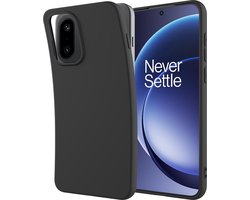 Cazy hoesje geschikt voor OnePlus 15R Hoesje Siliconen - Flexibele Case - Zwart