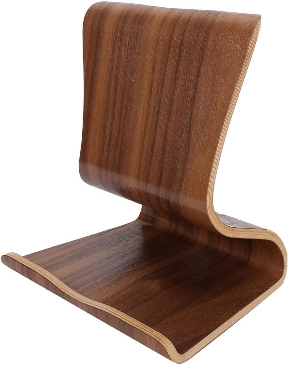 Houten Tablet Standaard voor Bureau en Tafel - Stevige Steun voor Telefoon en Tablet