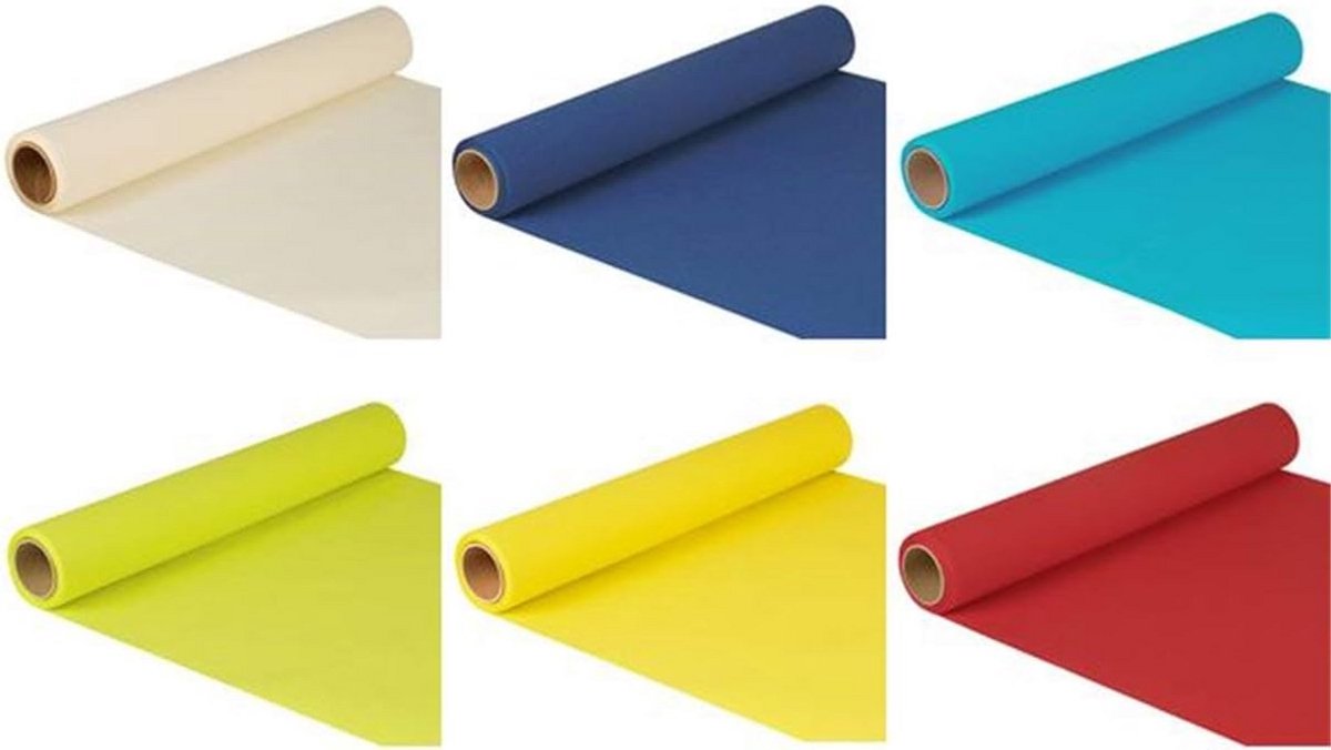 Lange Tafelloper 5 Meter op Rol - 4-laags Tissue Doek - Ideaal voor Feestjes en Buffetten