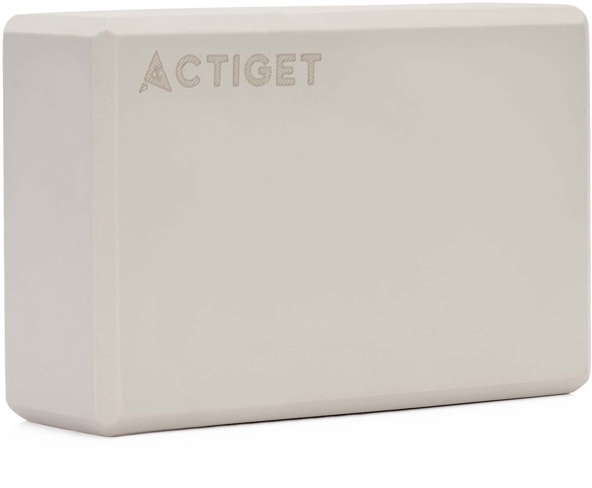Actiget® Yoga Blok - Yoga Cube - Pilates Blok - Balans - Rekoefeningen - EVA-schuim - Lichtbeige - 7,5 X 23 X 15 Cm