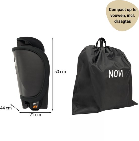 Novi Baby Max I-Size Autostoel - All Black - Inclusief Draagtas van Novi Baby® — afbeelding 5