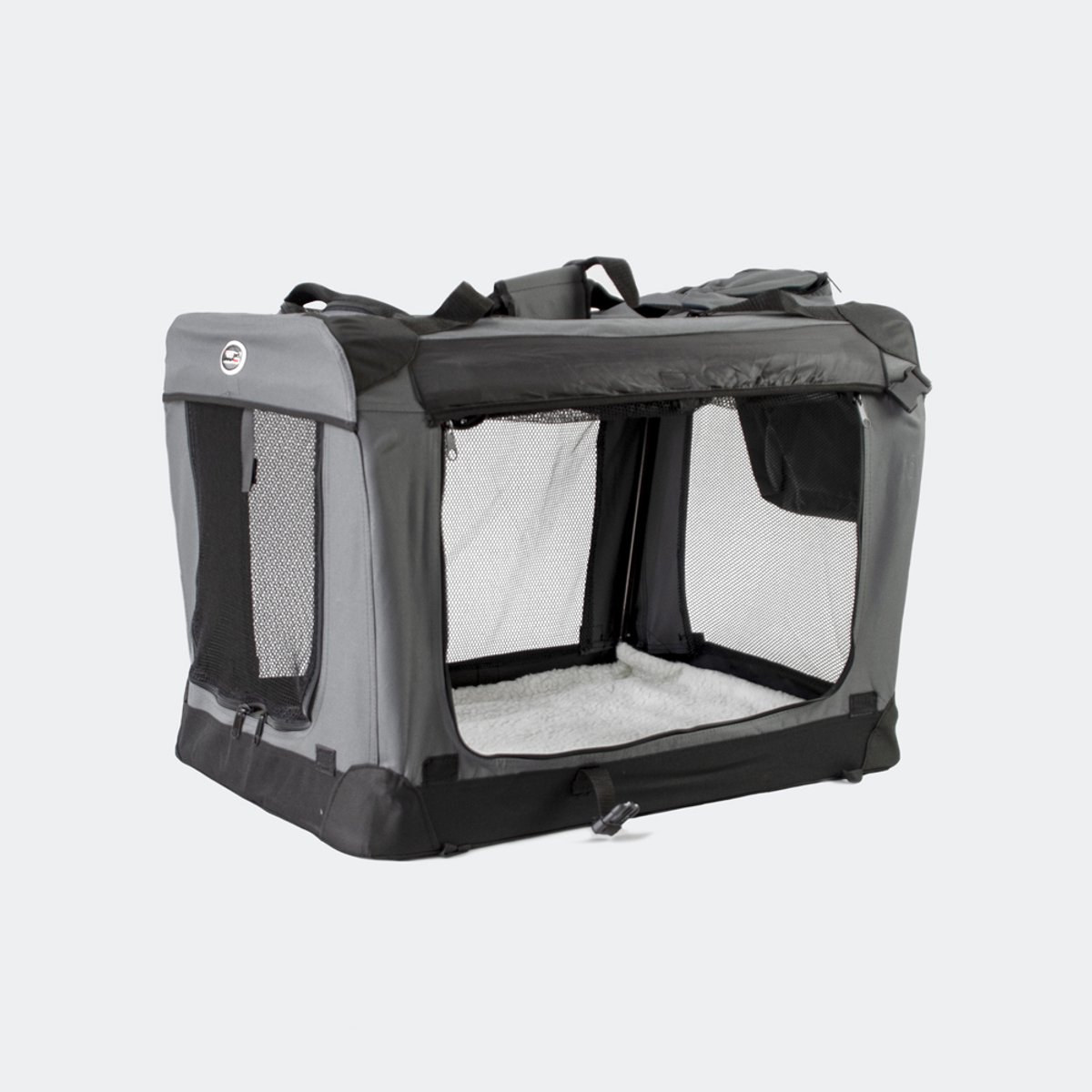 InnoPet Carrier All-In-One - Lichtgewicht Opvouwbare bench - 60 x 42 x 42 cm - Nylon - Grijs