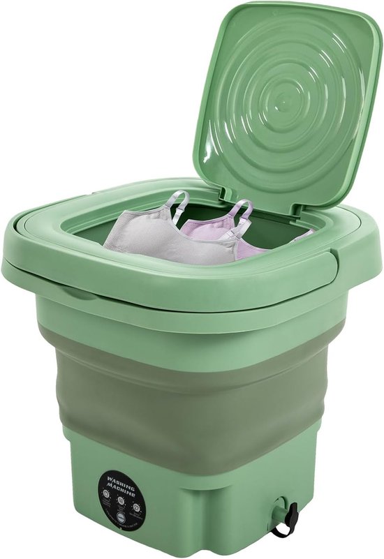12L Draagbare Wasmachine, Opvouwbare Mini-Wasmachine, Kleine Wasmachine Voor Babykleding, Ondergoed of Kleine Voorwerpen, Appartement, Slaapzaal, Camping, Camperreiswas