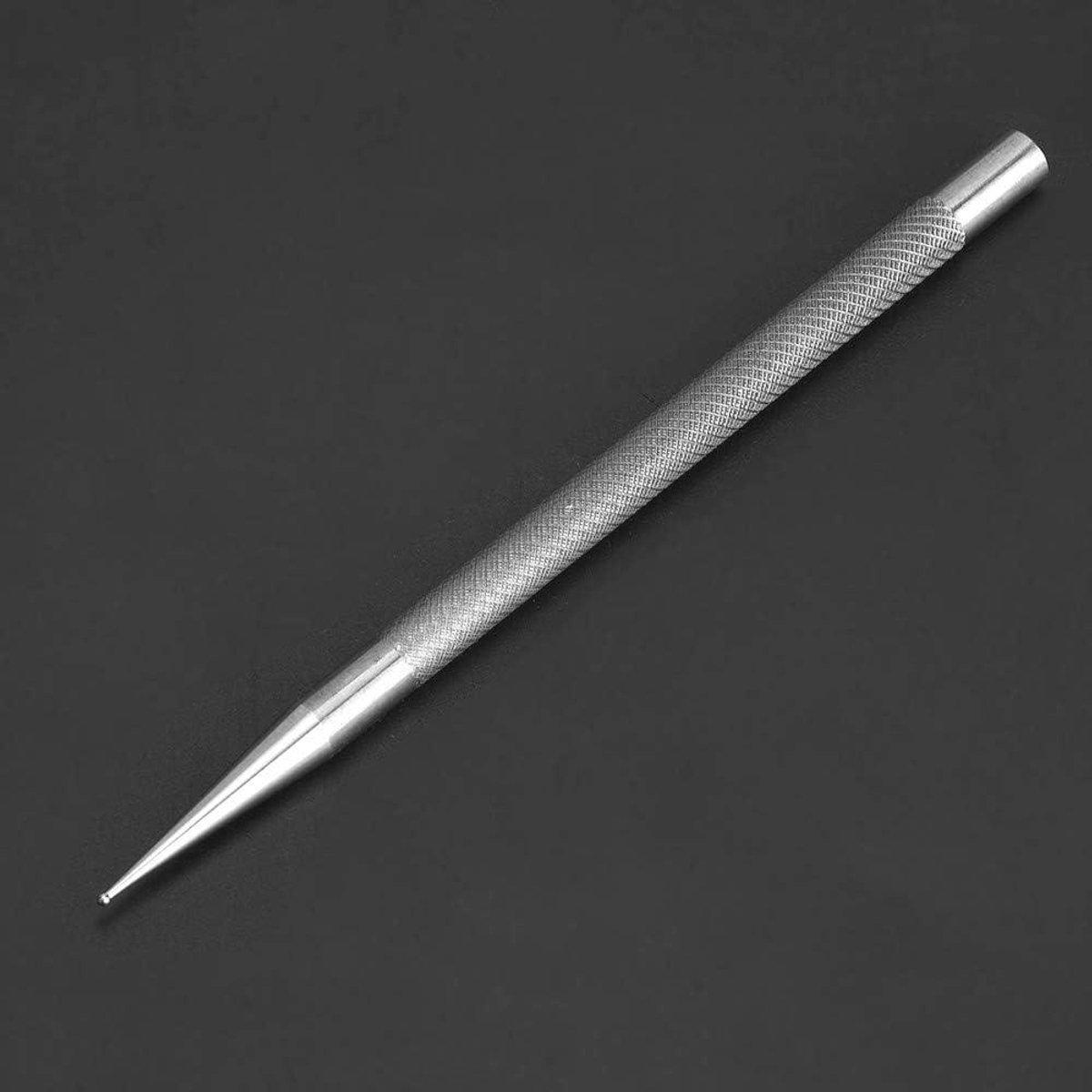 Markeerstift van leer met roestvrijstalen kop voor DIY leerbewerking - Handig gereedschap voor positionering en tracering