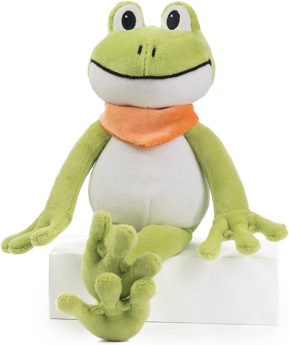 Pluchen Kikker 28 cm - Zachte Knuffel in Zacht Pluche, Geborduurde Ogen, Wasbaar op 30 °C
