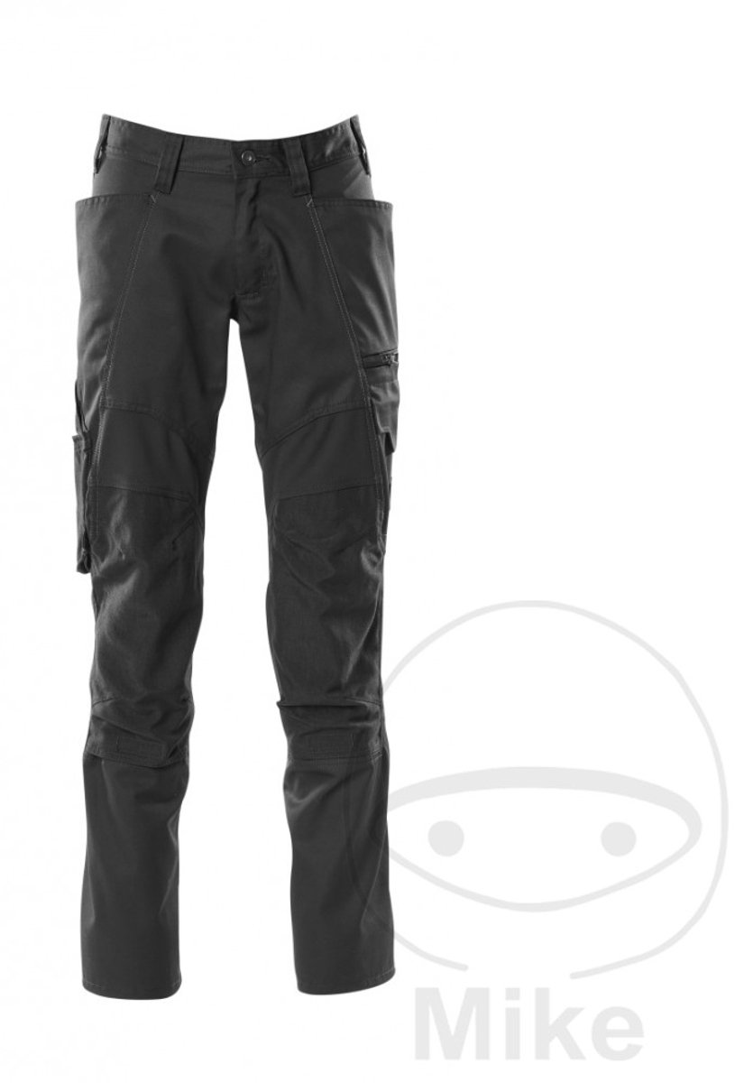 Mascot Accelerate Broek met kniezakken 18579-442 - Zwart - C62 - 90