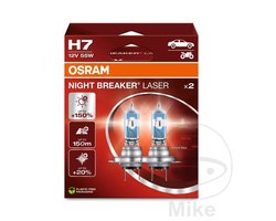 OSRAM Night Breaker Laser - H7 halogeen autolampen – tot 150% meer licht en 150m zicht - 64210NL-2HB - Duitse kwaliteit - set 2 lampen
