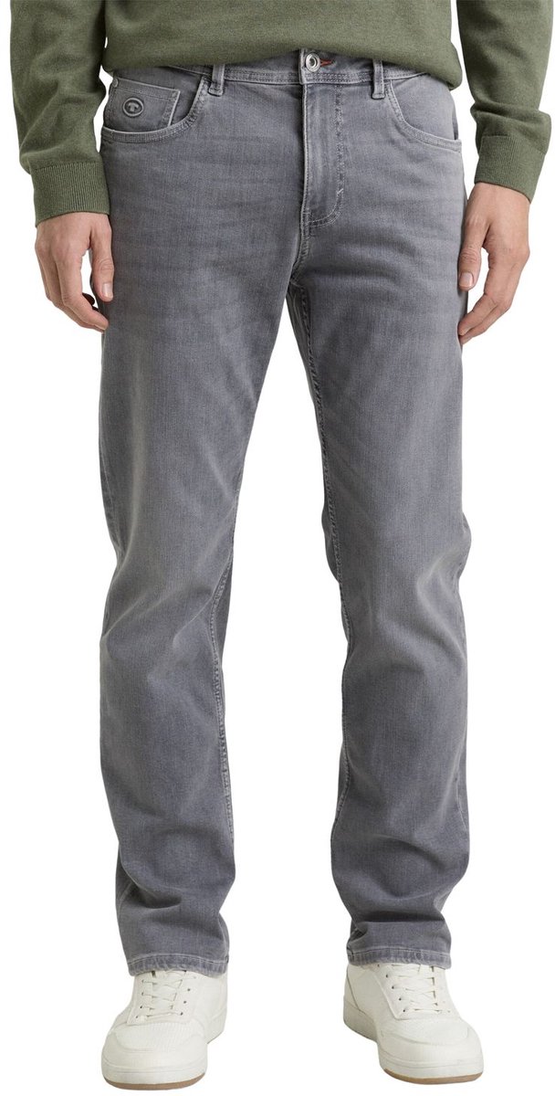 Tom Tailor Heren Jeans Broeken regular/straight Fit Grijs 31W / 36L Volwassenen