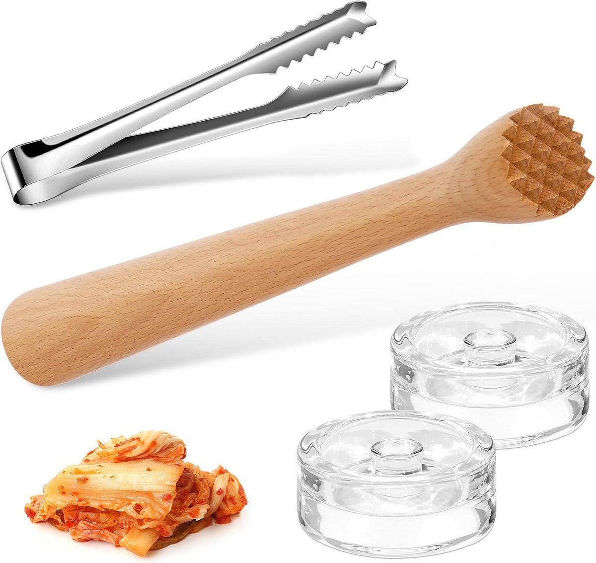 Complete Fermenteerset met Hulpmiddelen voor Zuurkool en Inmaken