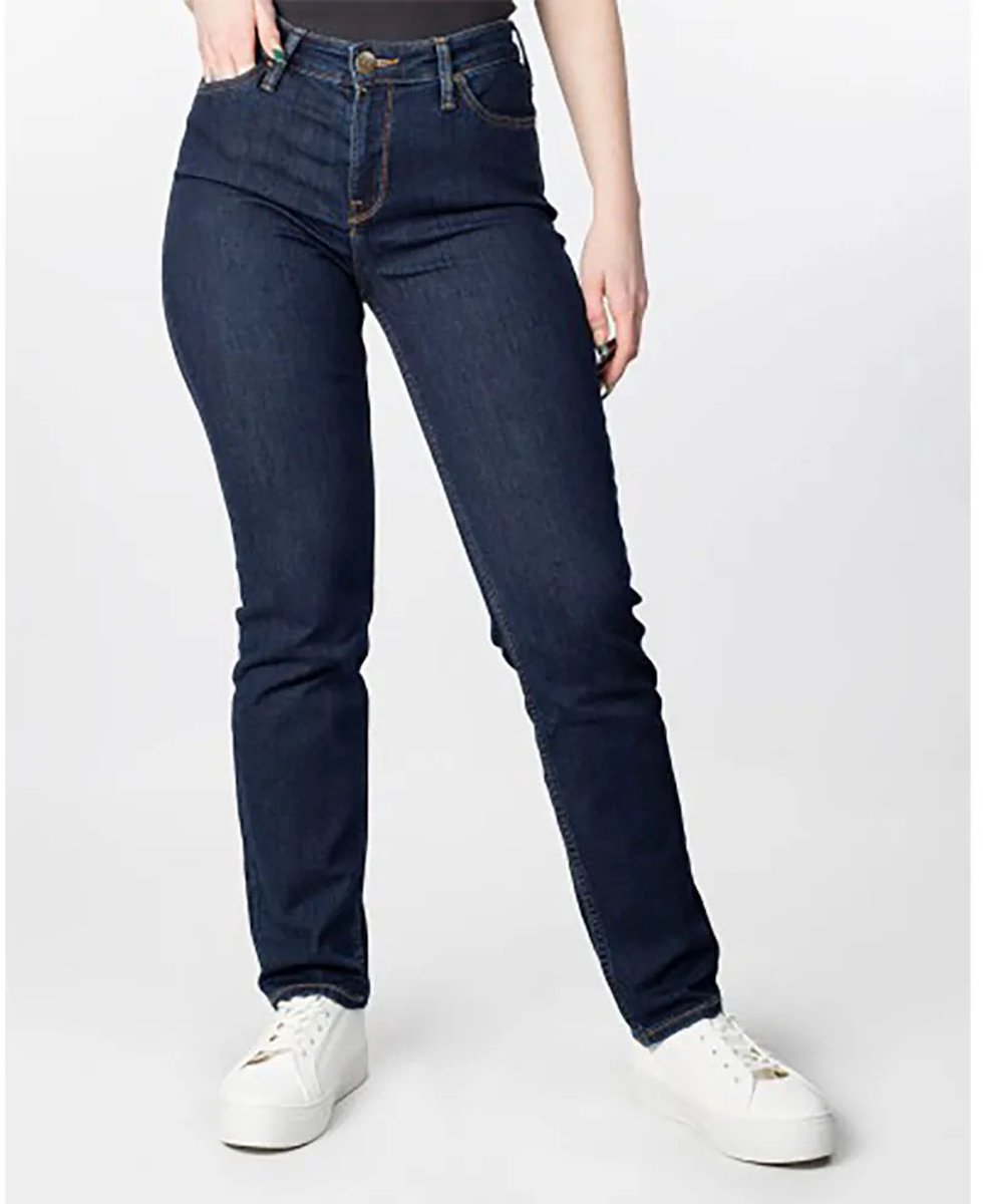 Lee Marion Straight Spijkerbroek 28 31 Vrouw Blauw