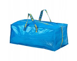IKEA FRAKTA Tas - Blauw, 73x35x30 cm, 76L - Sterk & Ruim