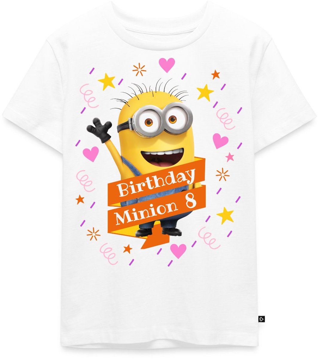 Minions Birthday Minion 8 Premium T Shirt Kinderen