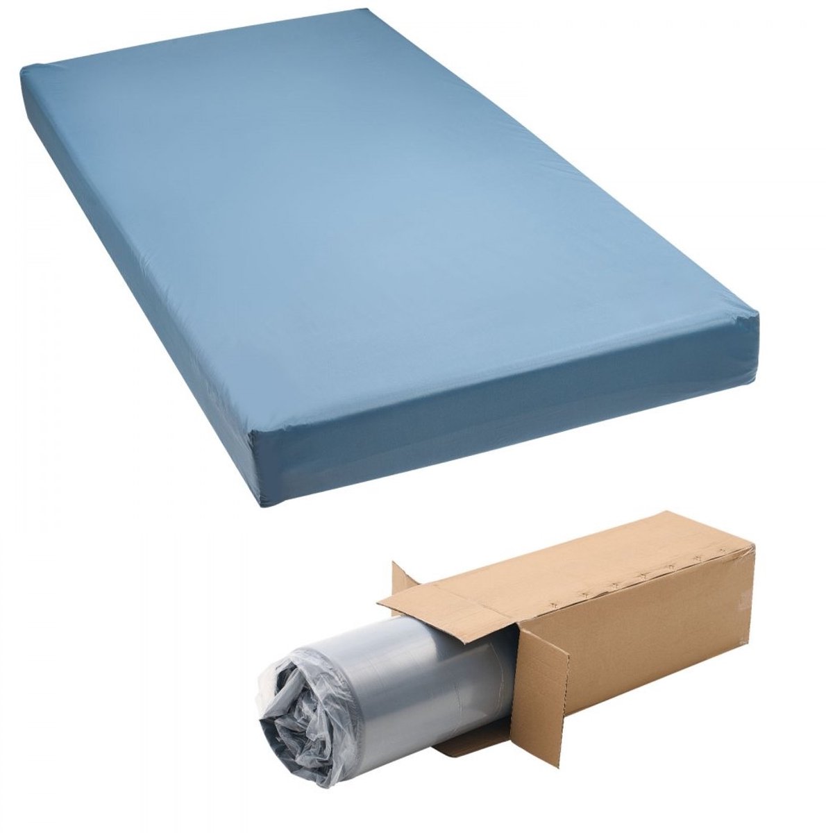 Verpleegmatras - Medisch antidecubitus schuimmatras - Waterdicht - Draagvermogen 158 kg - Afmeting 203 x 91,4 x 15,3 cm - Drukverlagend - Voor thuiszorg en verpleeghuis
