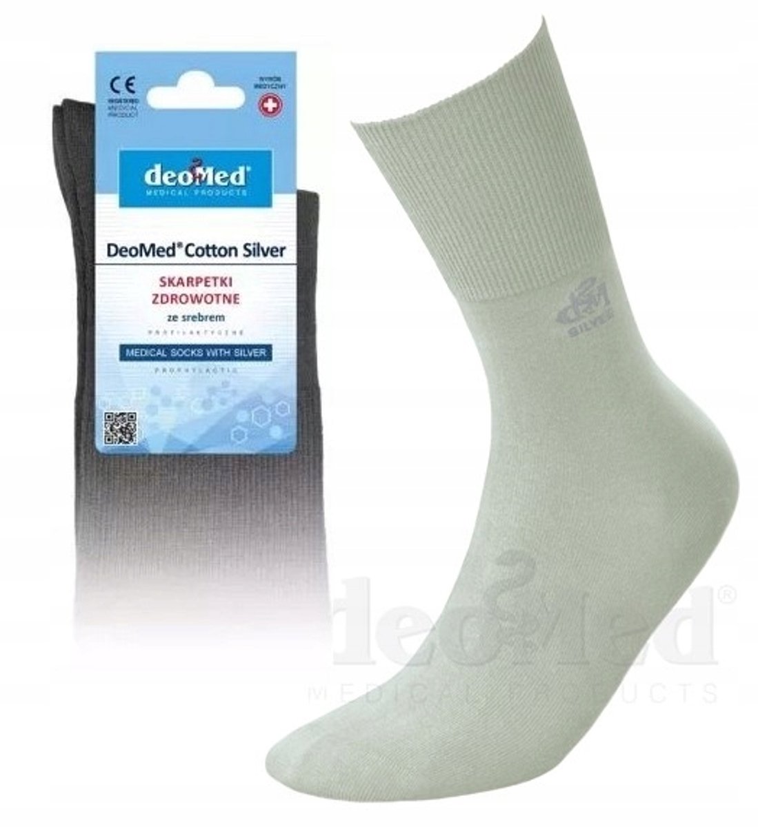 DeoMed Cotton Sokken Unisex Olijfgroen
