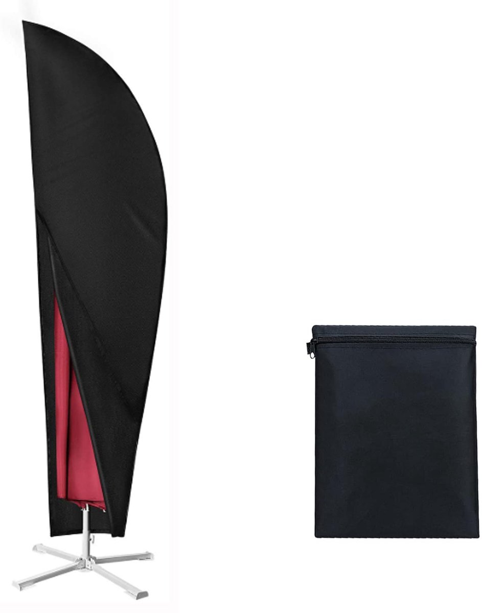 Parasolhoes voor Zweefparasol 265x40/70/50 cm – Waterdicht Oxford 420D – Met Rits en Telescopische Stok – UV-bestendig Beschermhoes voor Tuinparasol - ANMI