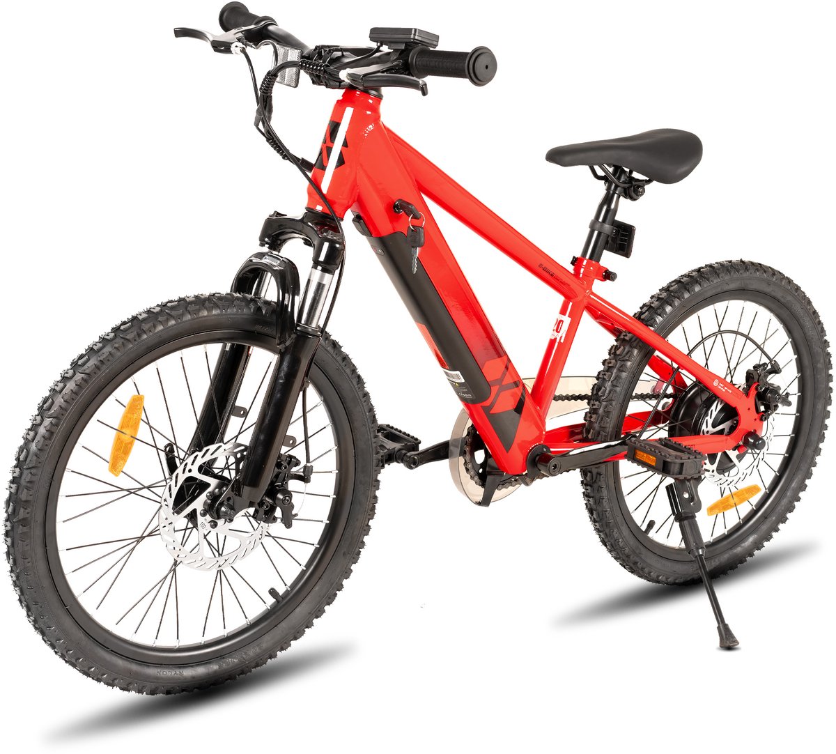 JOYSTAR 20 Inch Elektrische Kinder Mountainbike - 250W E-Bike voor Kinderen (7+ Jaar) - 25 km Actieradius - Met Verwijderbare Accu & Schijfremmen – Spaakwiel - Rood thumbnail 2