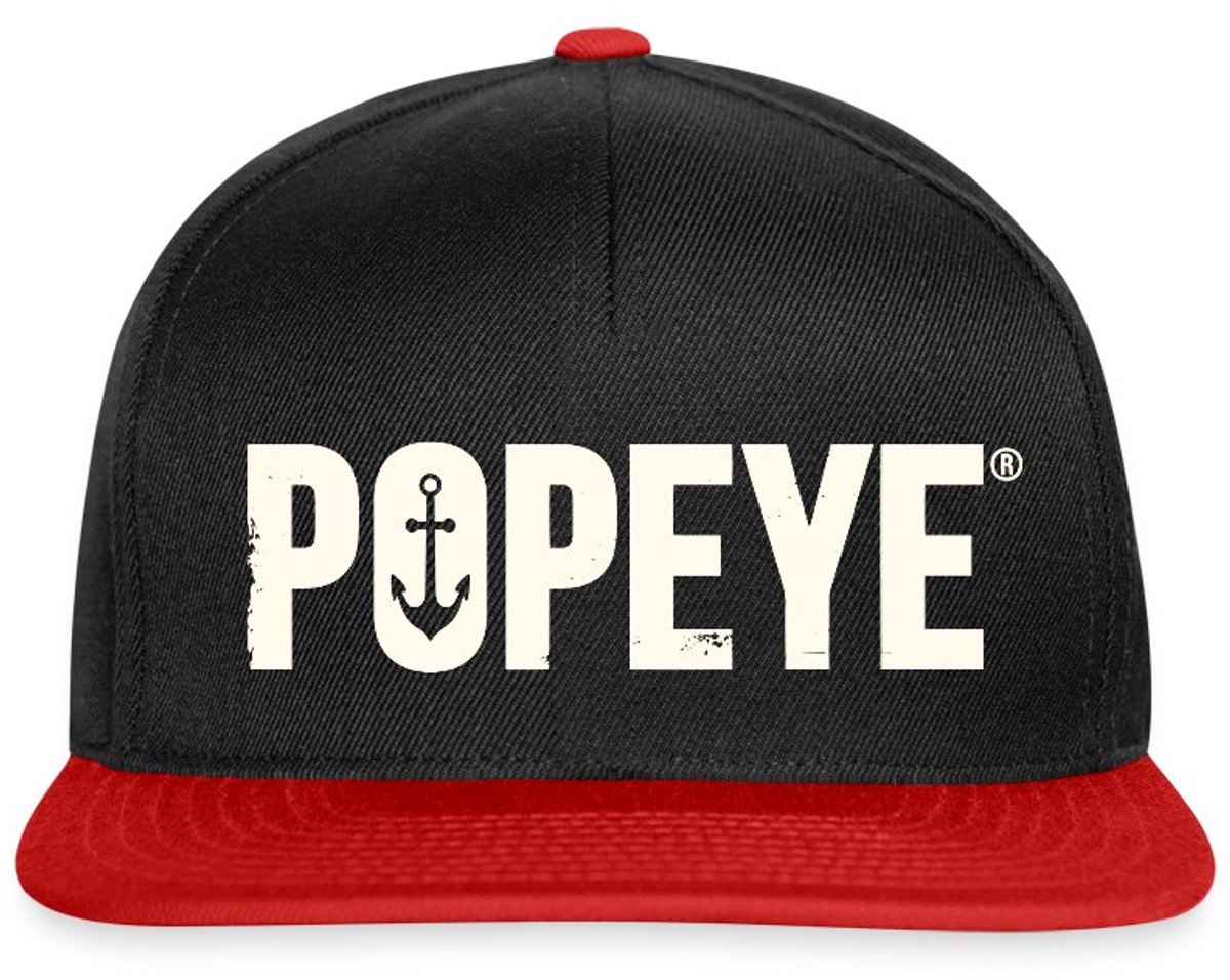 Popeye White Titel Snapback cap