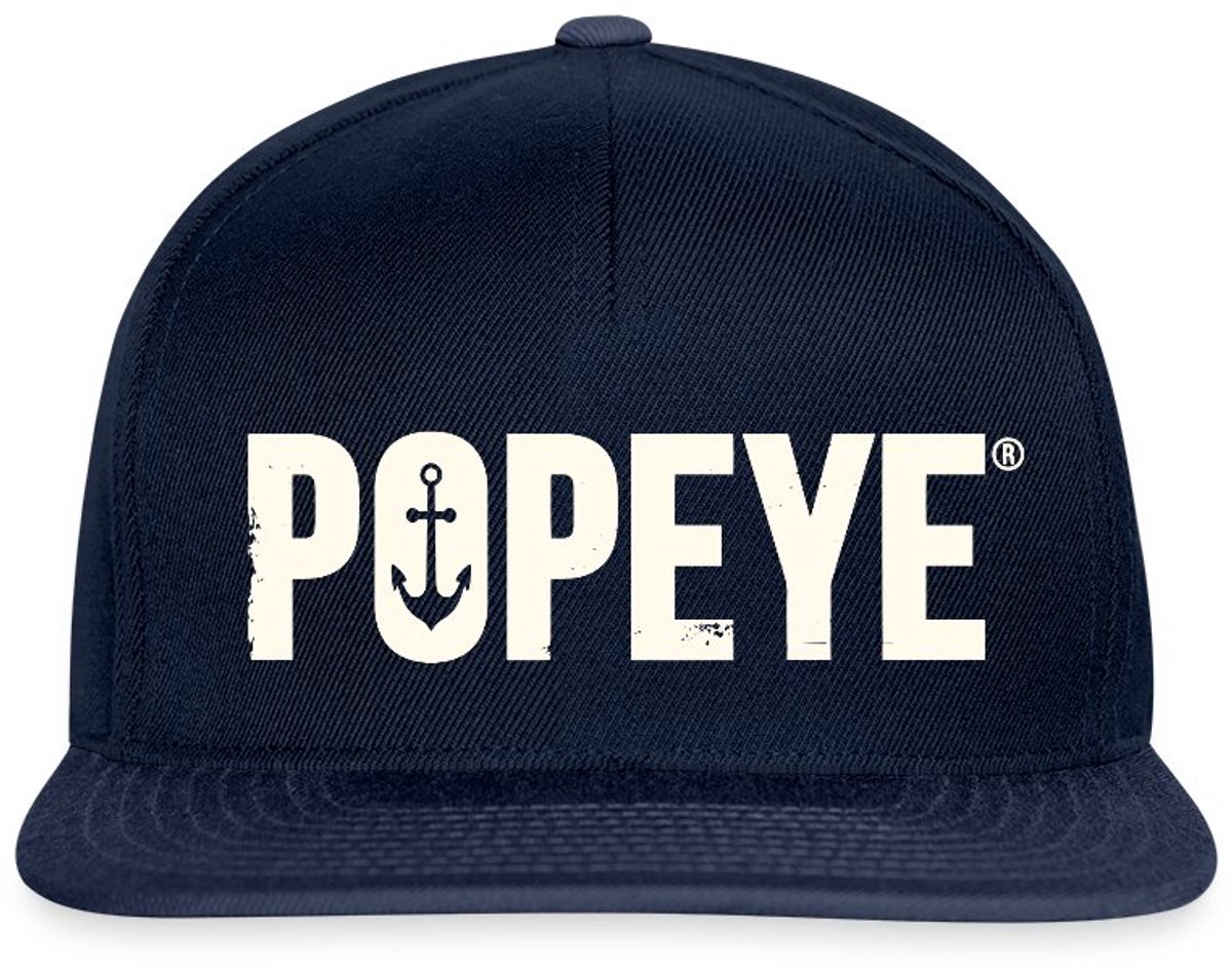Popeye White Titel Snapback cap