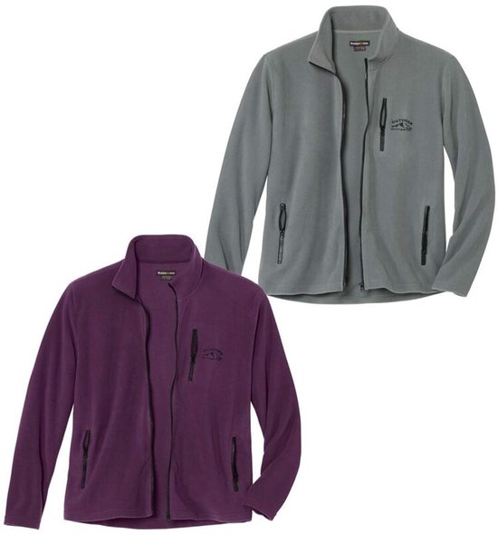 ATLAS POUR HOMME - Set de 2 gilets polaires Sport Mountain - Homme - Disponible en grandes tailles - XL