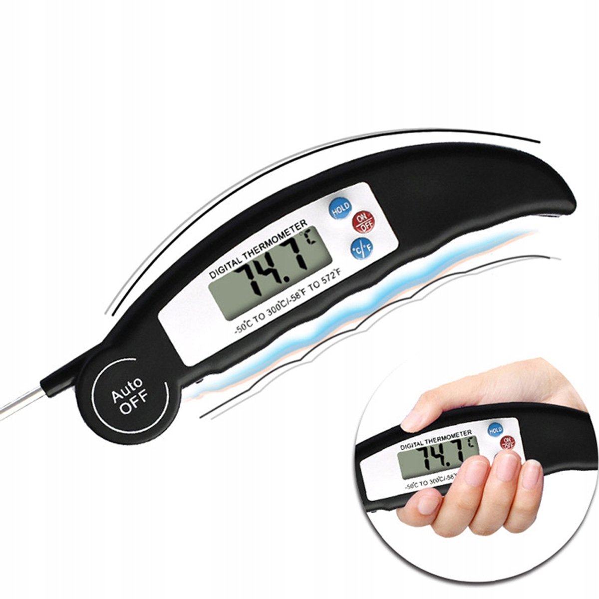 Digitale Vleesthermometer met Klapsonde - Koken & Grillen