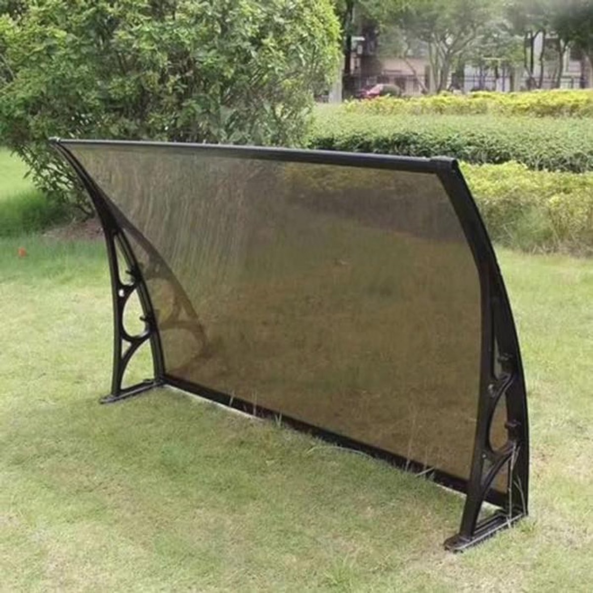 Zelfreinigende Voordeur Afdak van Polycarbonaat - Waterdichte Luifel met UV Bescherming (60x220cm)