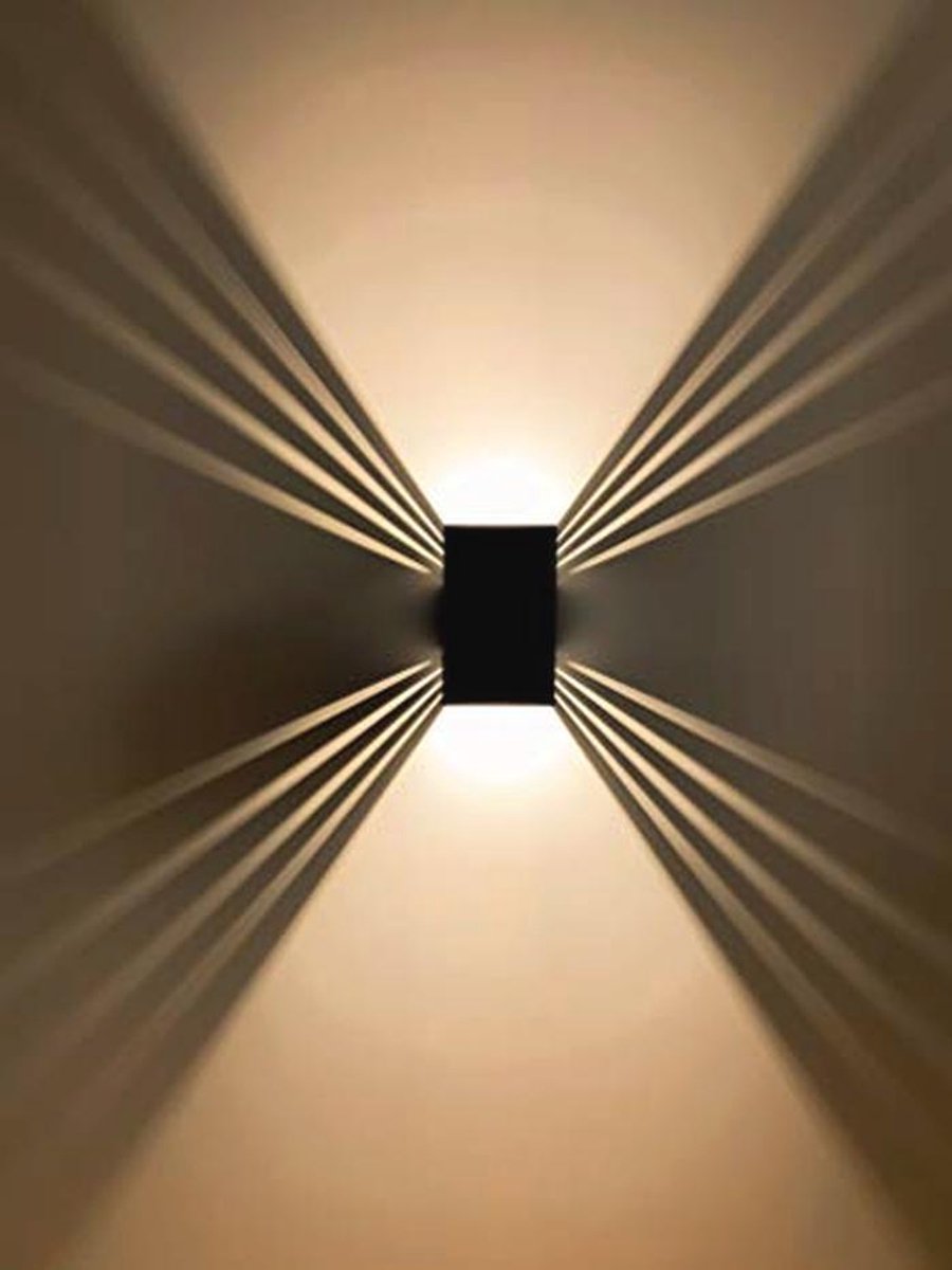 Dimbare Wandlamp voor Binnen en Buiten - Indirecte Buitenverlichting - 12 Watt - Warmwit Licht