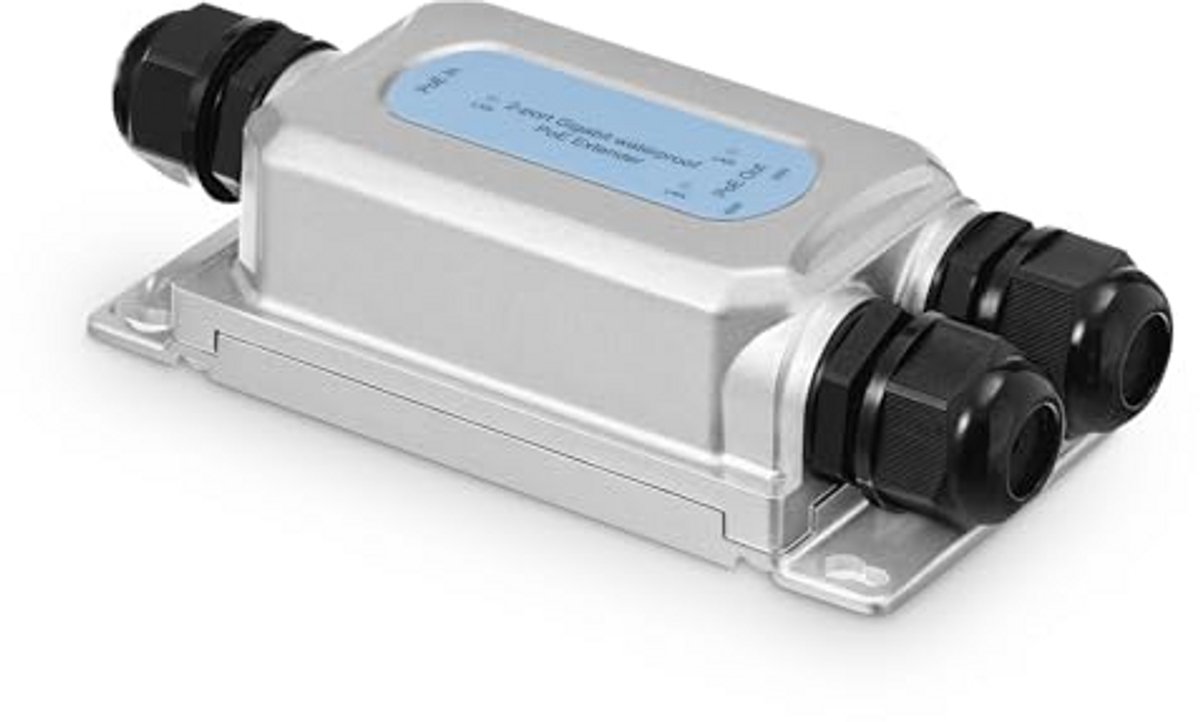 Outdoor 3-poorts Gigabit PoE Extender met IP67 Waterdicht Ontwerp - 90W Poe Repeater voor Betrouwbare Netwerkverbindingen