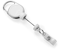 Durable 832902 Yo-yo for heavy card holders or keys up to 300 g, 1 piece, white