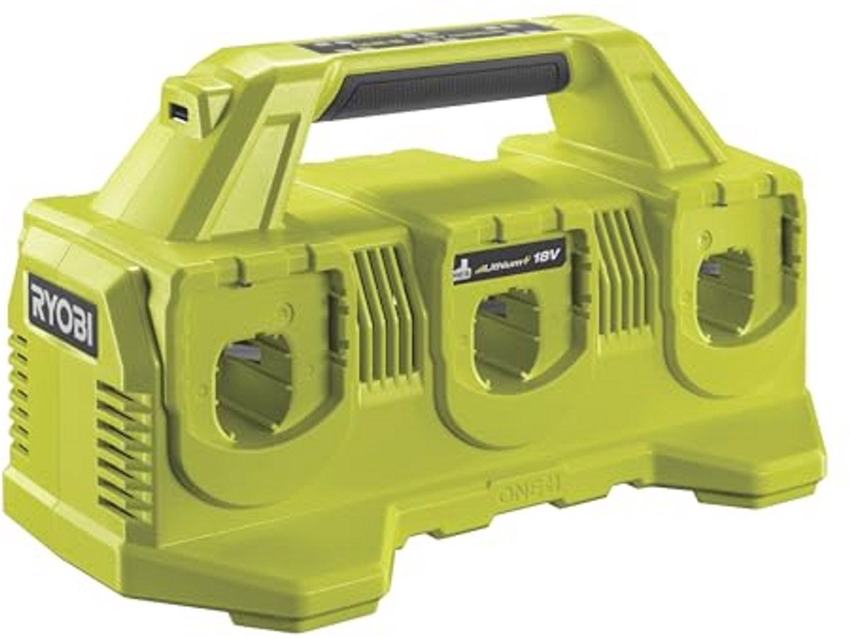 Accu Laadstation 18V met USB-aansluiting - 6-voudig Opladen en Wandmontage