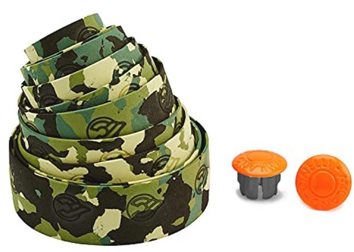 Camouflage Fietsstuur Band Groen - Comfortabel en Stijlvol