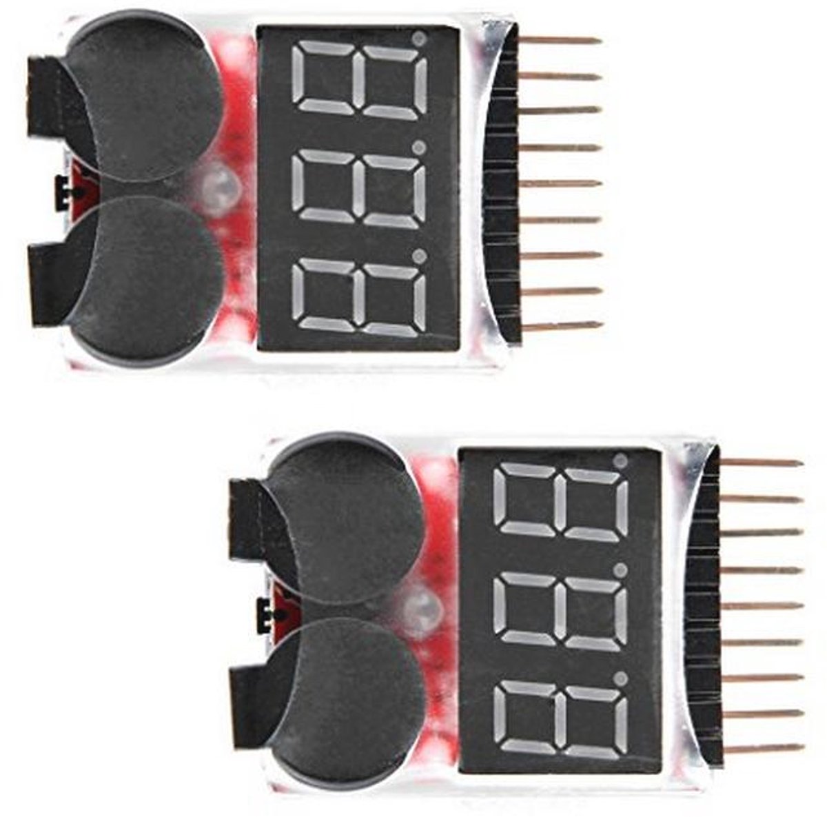 RC Lipo batterijmonitor met alarm en tester voor 1-8 S batterij
