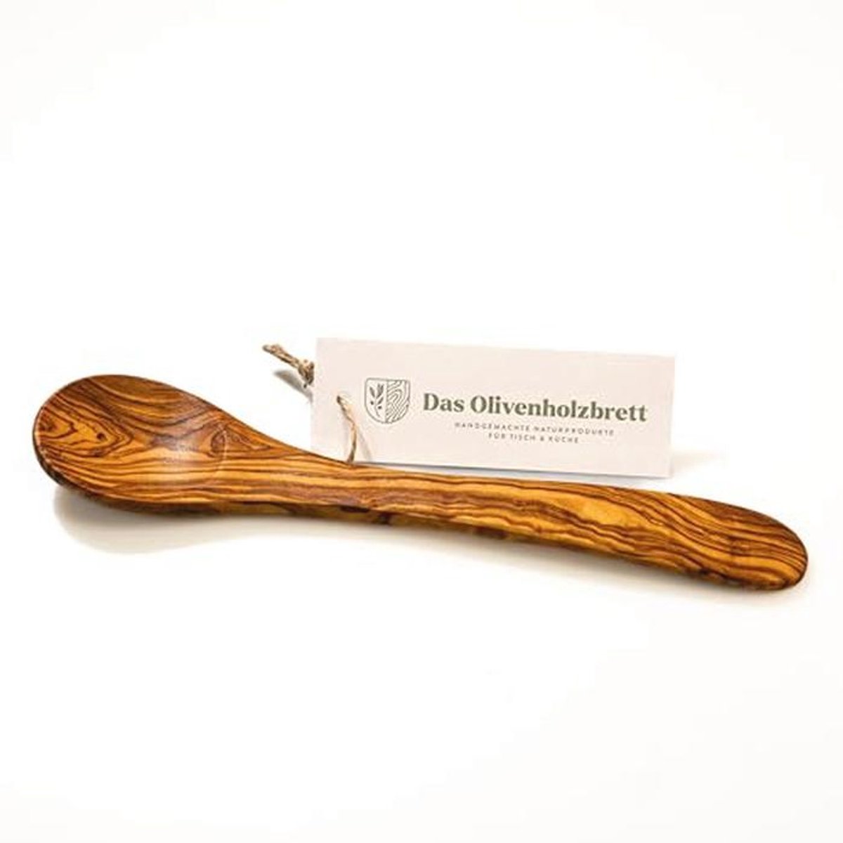 Olijfhouten kooklepel - 25 cm, handgemaakt, natuurlijk en duurzaam