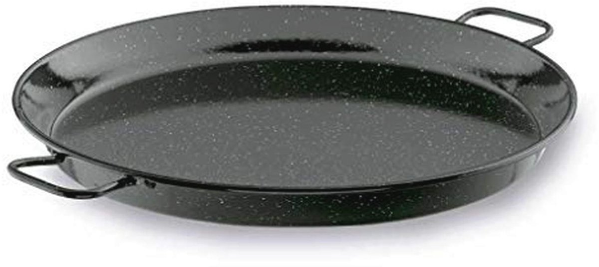 Emaille Paella Pan 60 cm - Duurzaam en Geschikt voor Elk Type Vuur