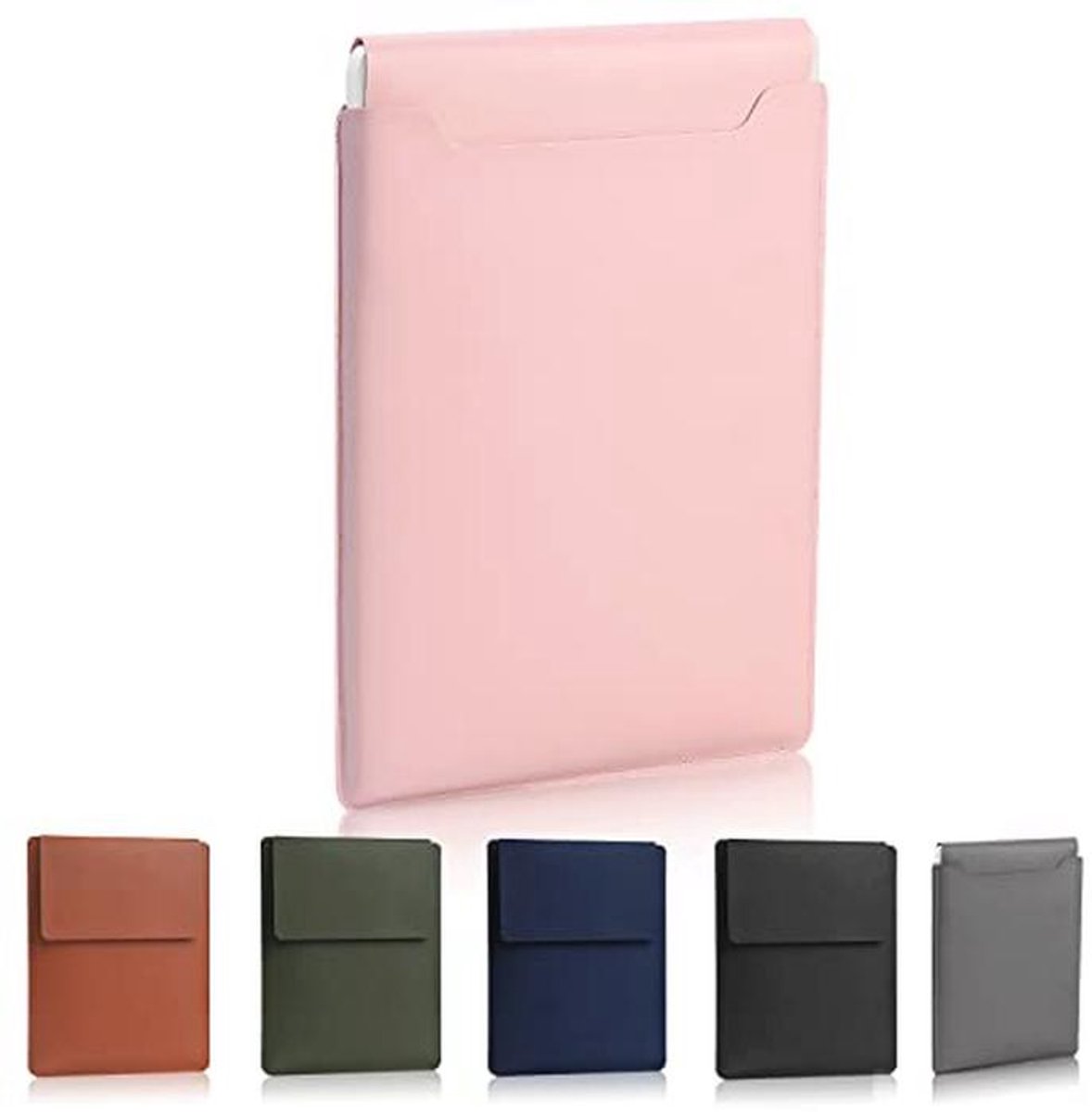 Dunne gewatteerde laptophoes 13,3-14 inch - Lichtroze