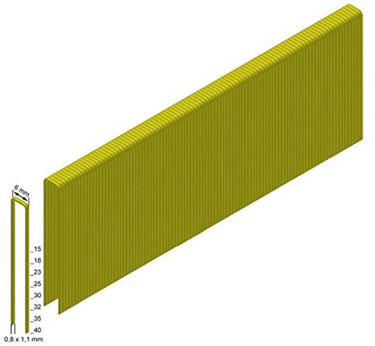 nietjes ES 40 CNKHA voor pneumatische spijkeraars - 2600 stuks