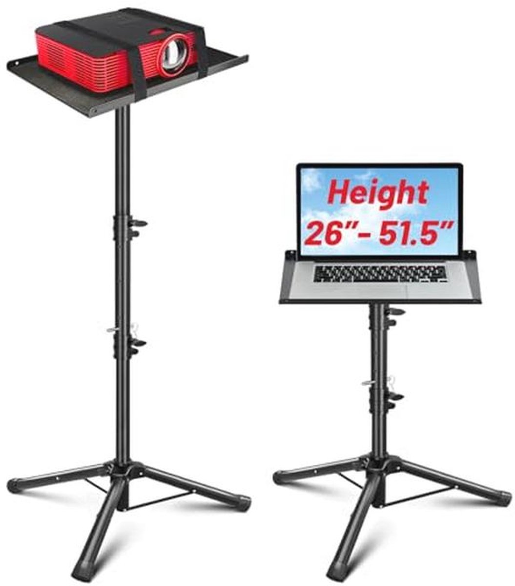 Projectorstatief en Laptopstandaard met Verstelbare Hoogte voor Buitenfilms en DJ-Apps