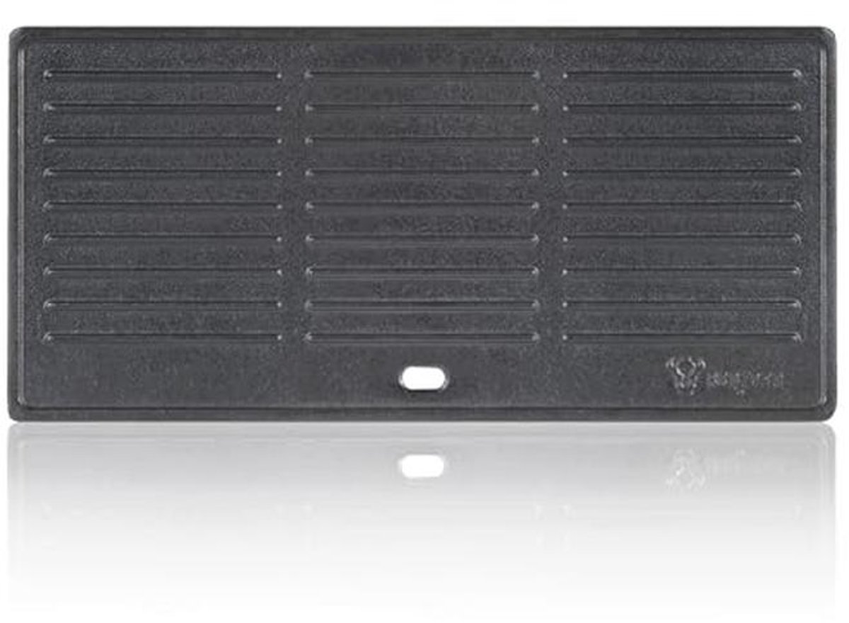 Omkeerbare Gietijzeren Grillplaat 42,5 x 20,5 cm - Universele Grillaccessoire voor BBQ