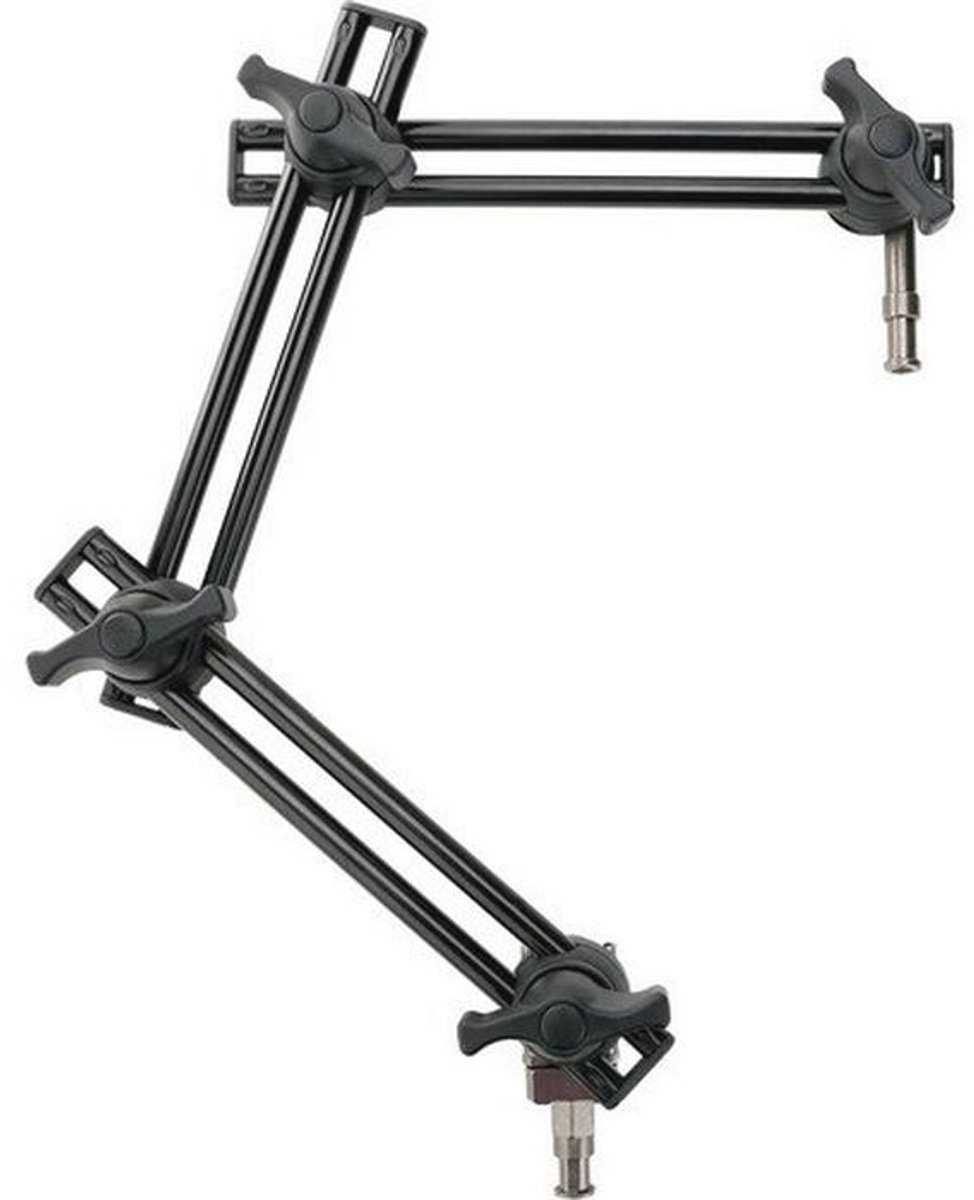 3 Sectie Dubbel Scharnierende Arm zonder Beugel voor Camera en Verlichting