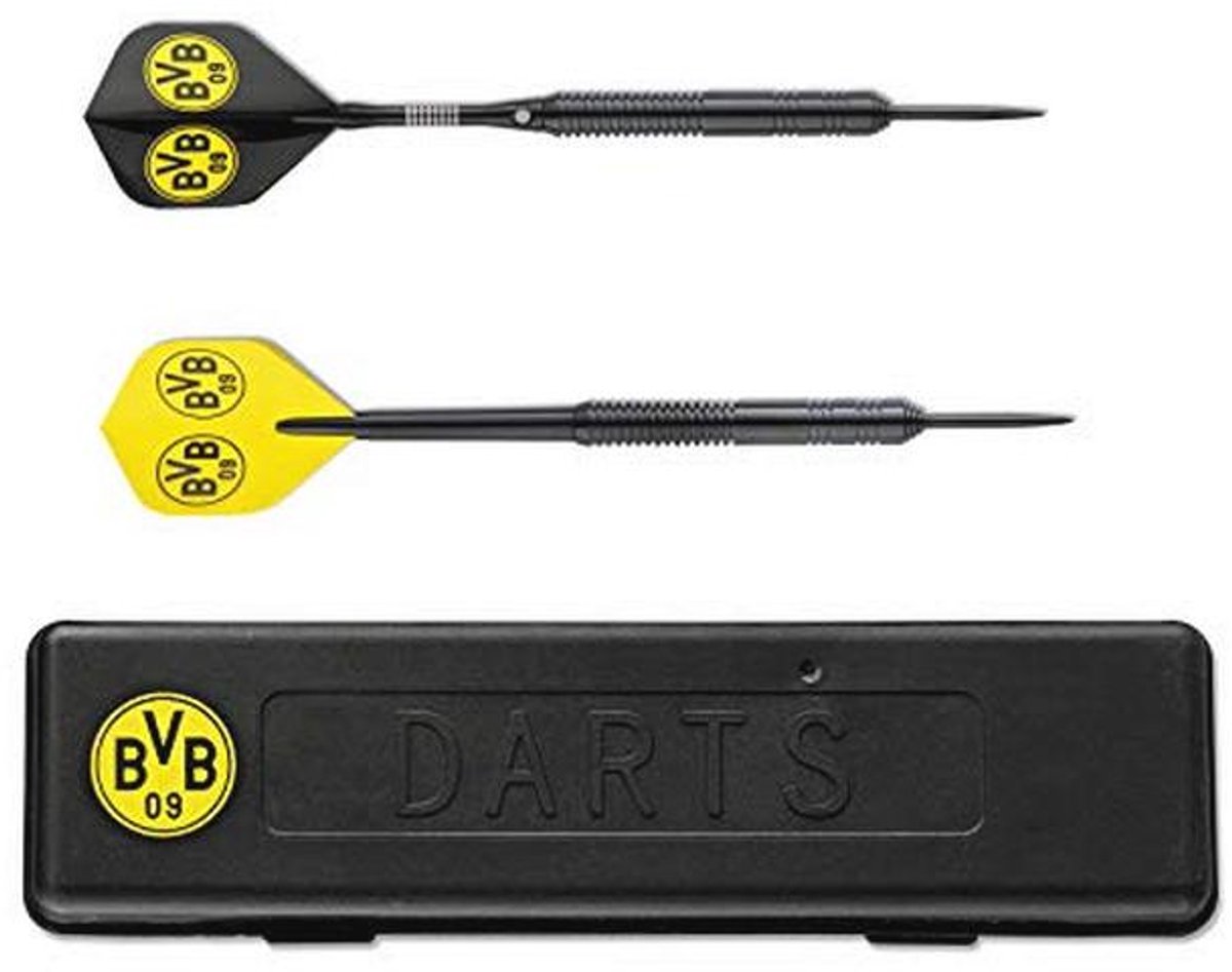 Dartpijl Set met Opbergdoos - Uniseks - Zwart/Geel - EU Maat