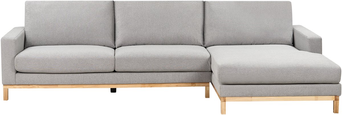 SIGGARD - Hoekbank - Grijs - Linkszijdig - Polyester