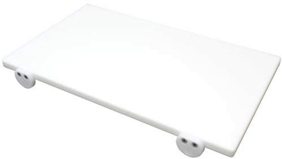 Snijplank van polyethyleen 60 x 40 x 2 cm met stoppers