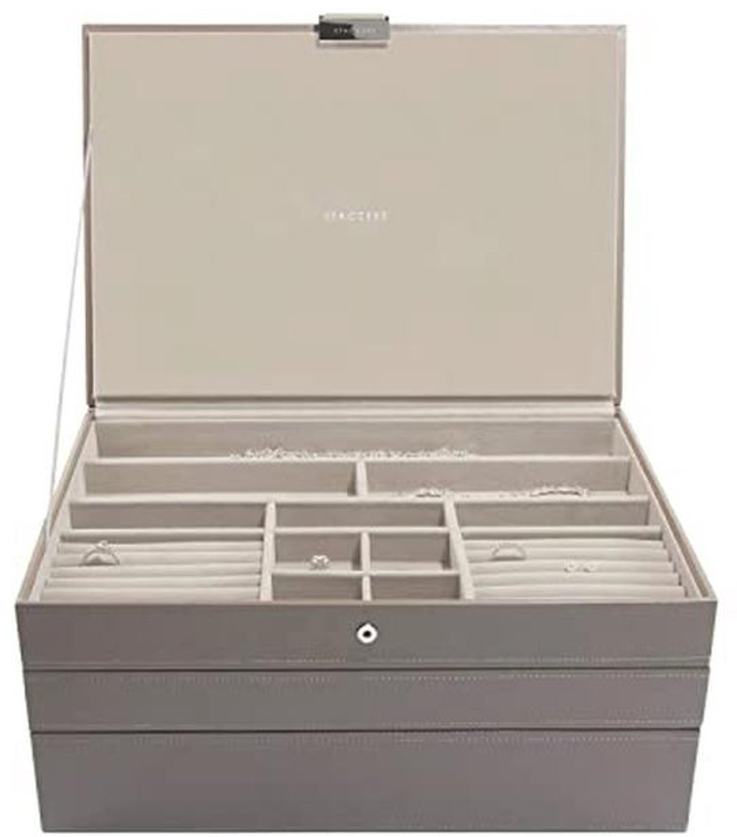Supergrote sieradendoos set van 3 - Perfecte organizer voor juwelen en accessoires