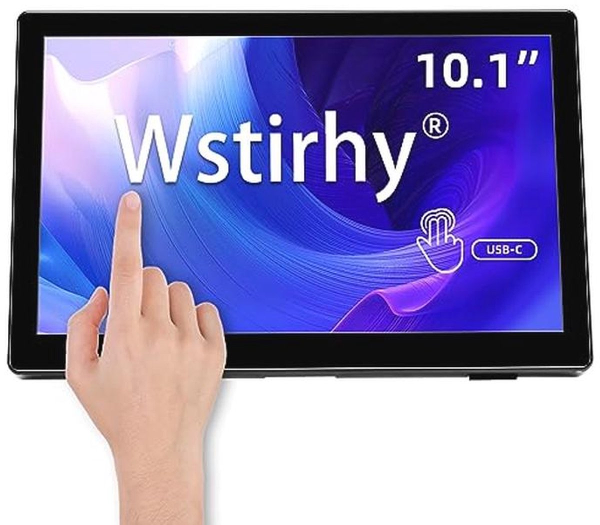 Draagbare 10 inch touchscreen-monitor, 1920 x 1200 resolutie, 16:10 IPS