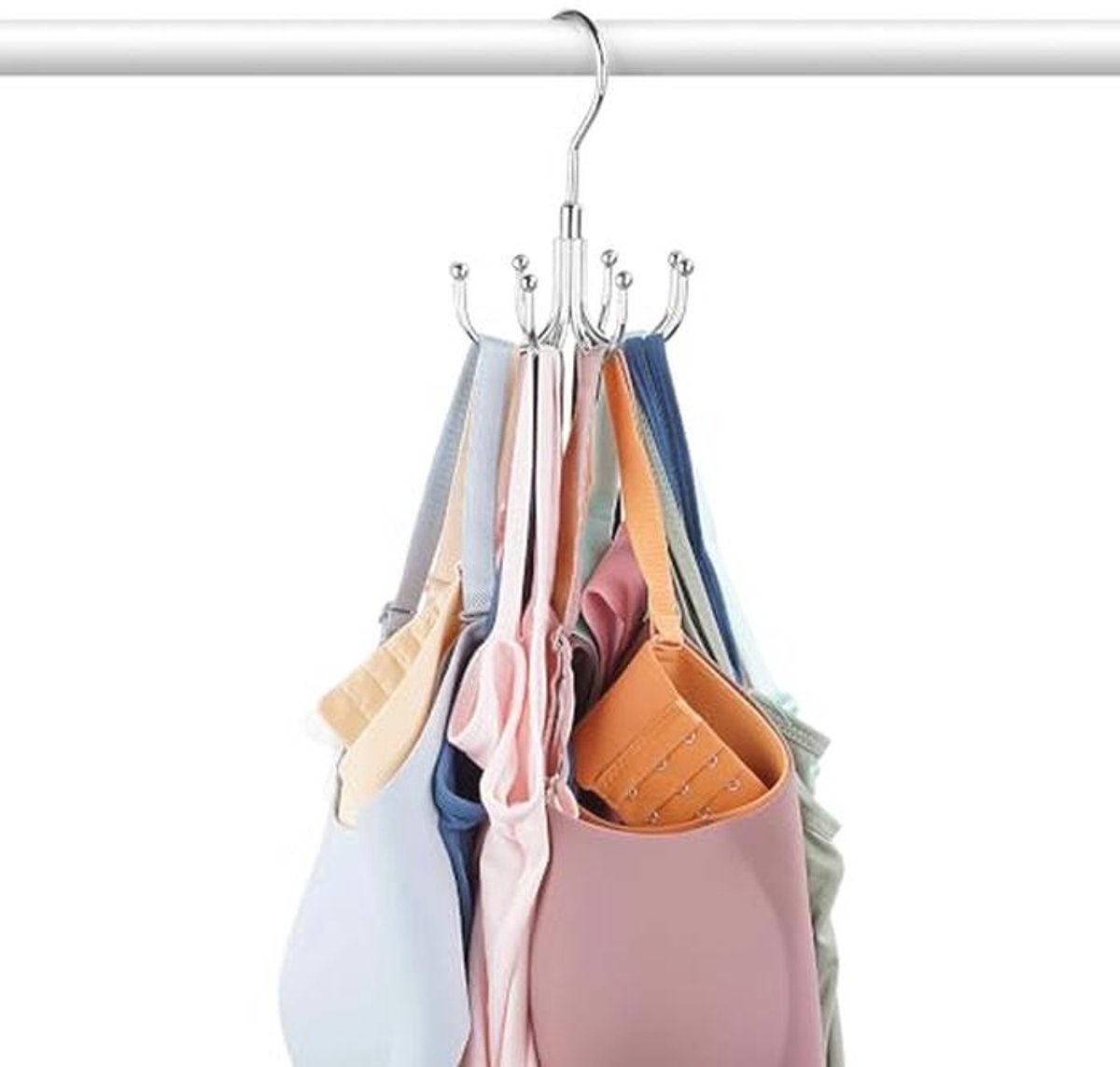 Hanger voor Kast - Ruimtebesparende BH- en Tanktop Organizer met 24 Capaciteit