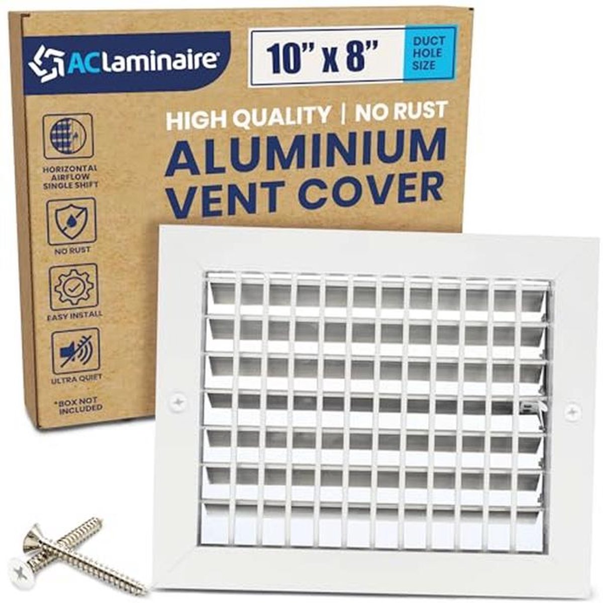 Ventilatiedeksel aluminium met verstelbare luchttoevoer voor HVAC zijwand of plafond