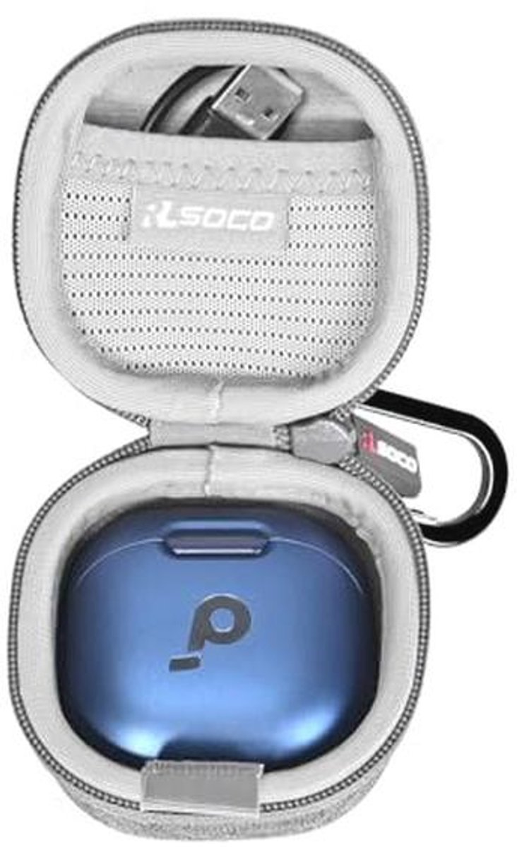 Draadloze Oordopjes Case Hoes - Hard Hoesje voor Bluetooth Oortelefoon (Grijs)